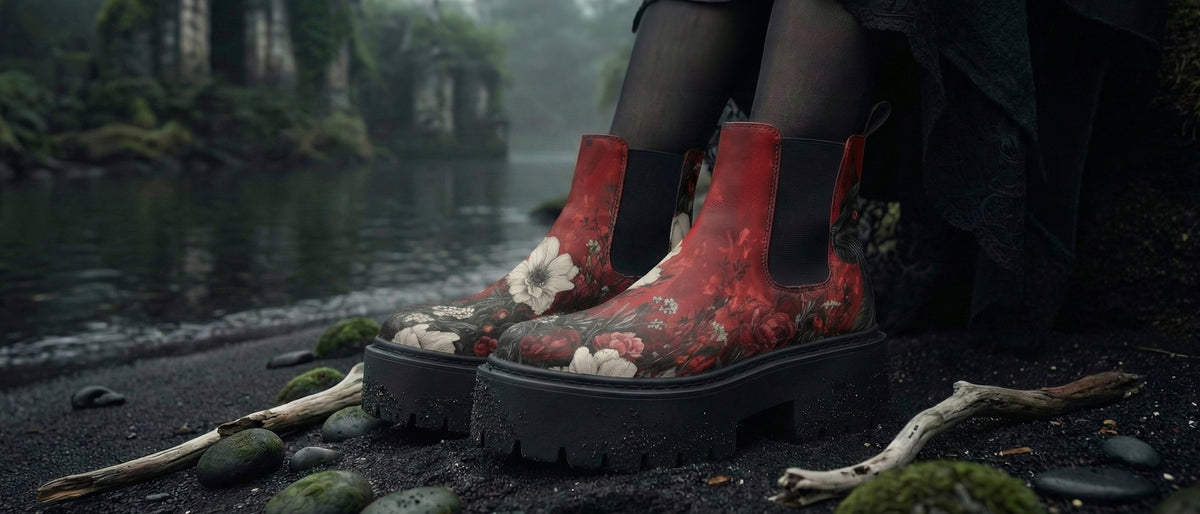 Twilight Cat Platform Chelsea Boots from Platform Chelsea Boots