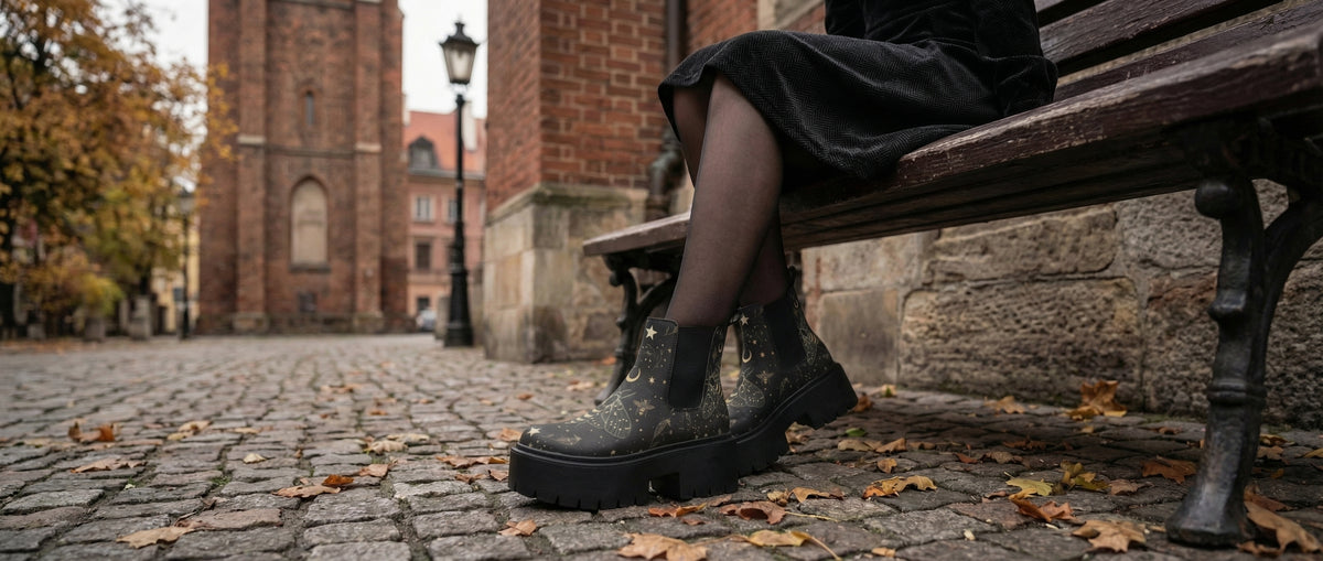 Bee Constellation Platform Chelsea Boots from Platform Chelsea Boots