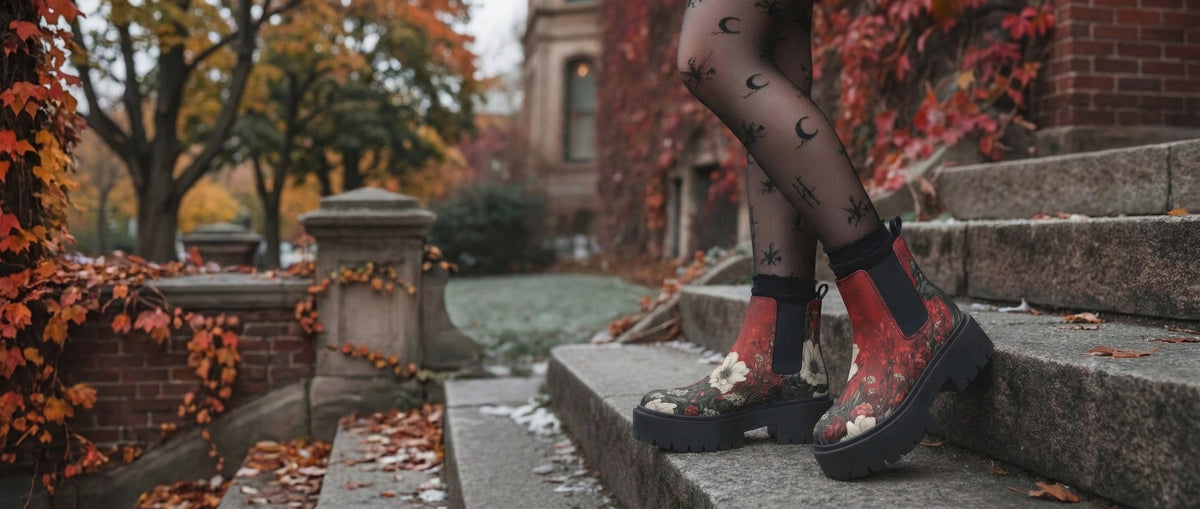 Twilight Cat Platform Chelsea Boots from Platform Chelsea Boots