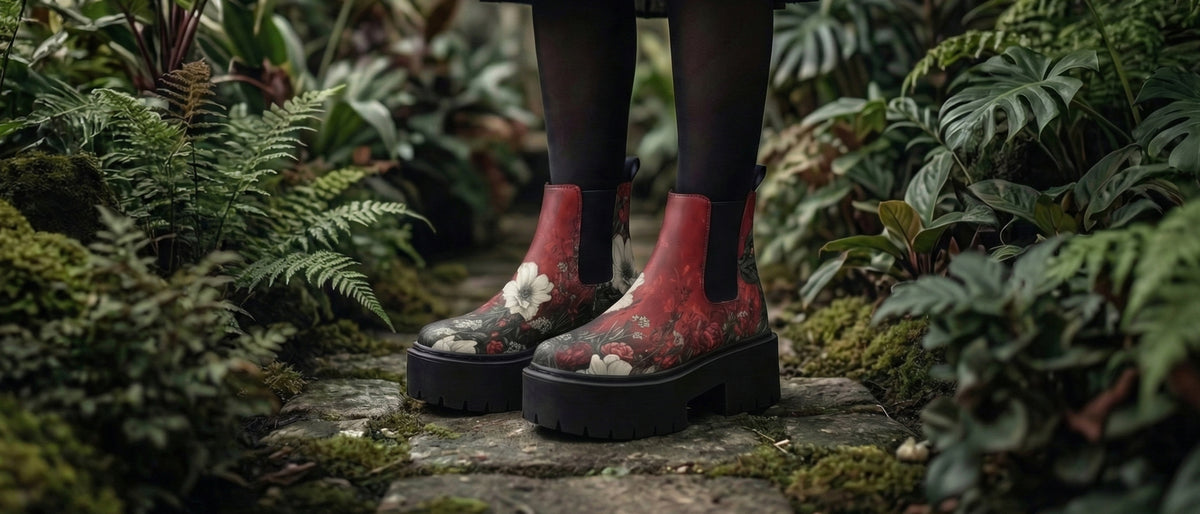 Twilight Cat Platform Chelsea Boots from Platform Chelsea Boots