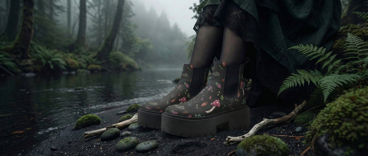 Herbology Platform Chelsea Boots from Platform Chelsea Boots