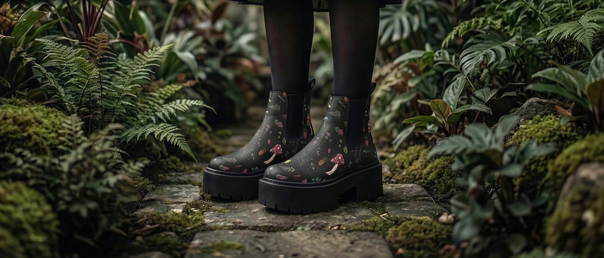 Herbology Platform Chelsea Boots from Platform Chelsea Boots