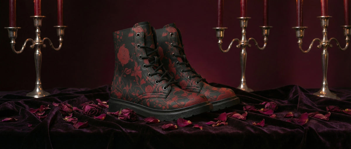 Blood Rose Romance Boots from Collection