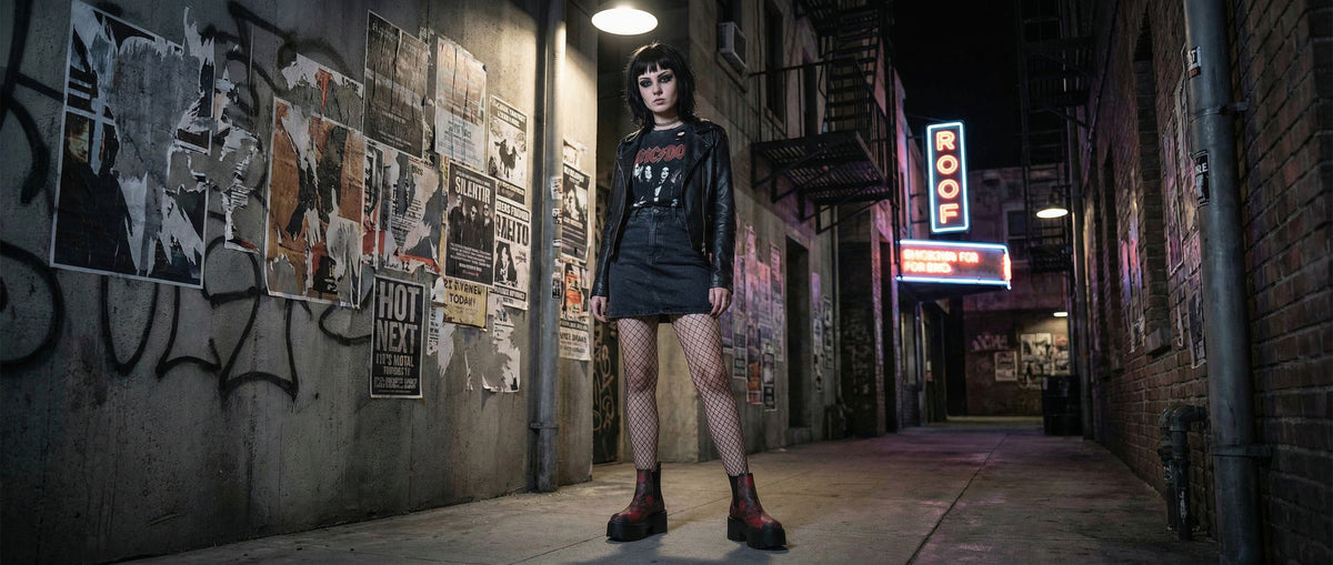 Blood Rose Romance Platform Chelsea Boots from Collection