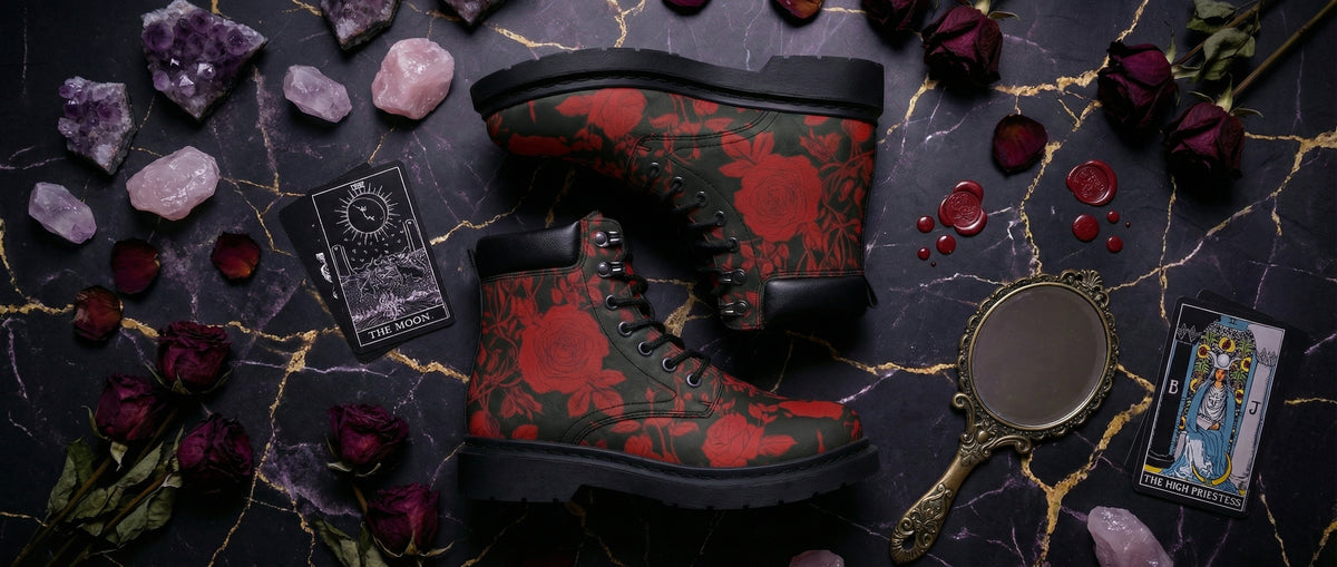 Blood Rose Romance Classic Boots from Collection