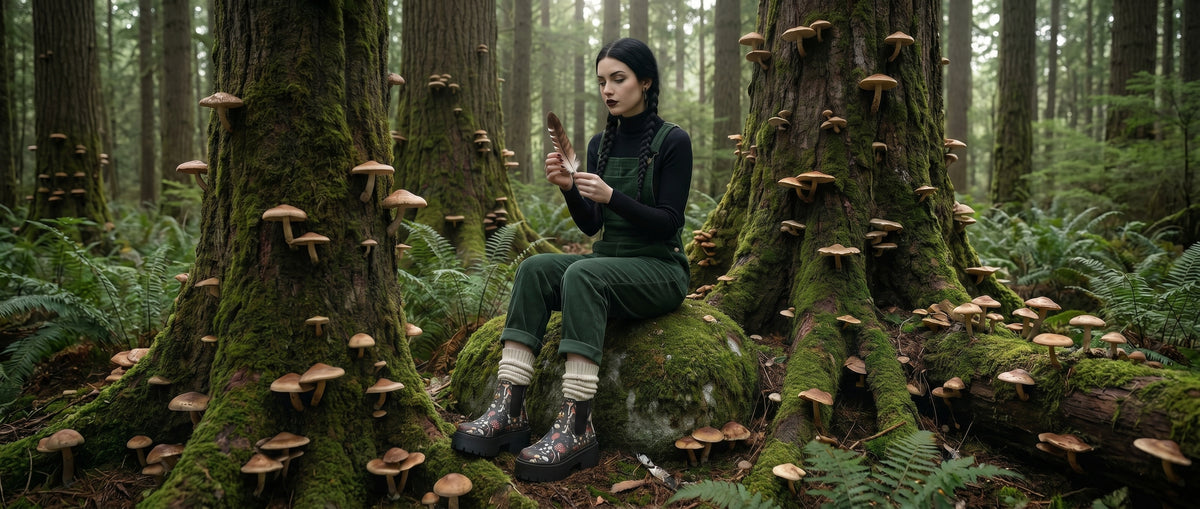 Faery Fungi Platform Chelsea Boots from Platform Chelsea Boots