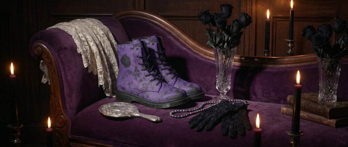 Amethyst Rose Romance Boots from Botanical Boots