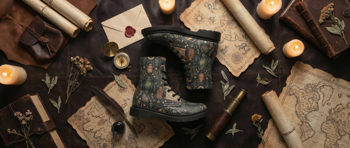 Scarabaeus Boots from Dark Academia Boots