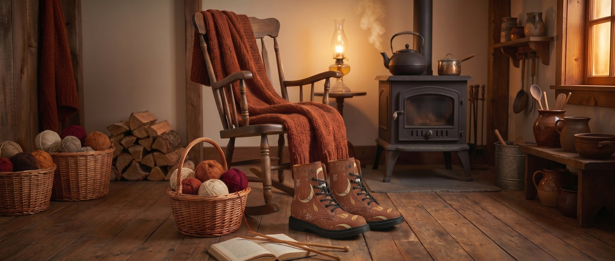 Rust Moonlit Botanica Boots from Botanical Boots
