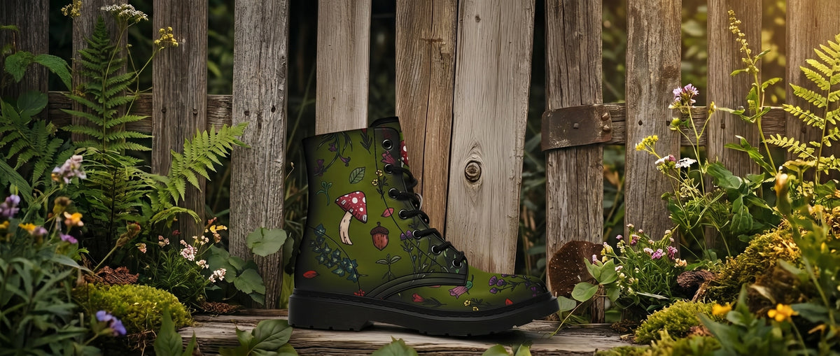 Green Herbology Boots from Botanical Boots