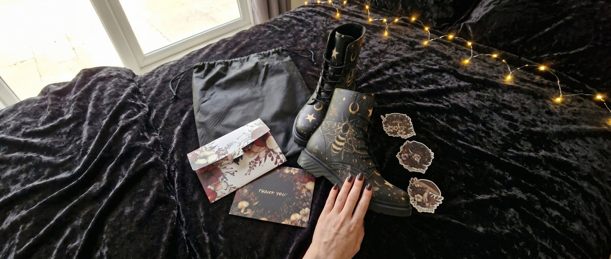 Bee Constellation Boots from Dark Academia Boots