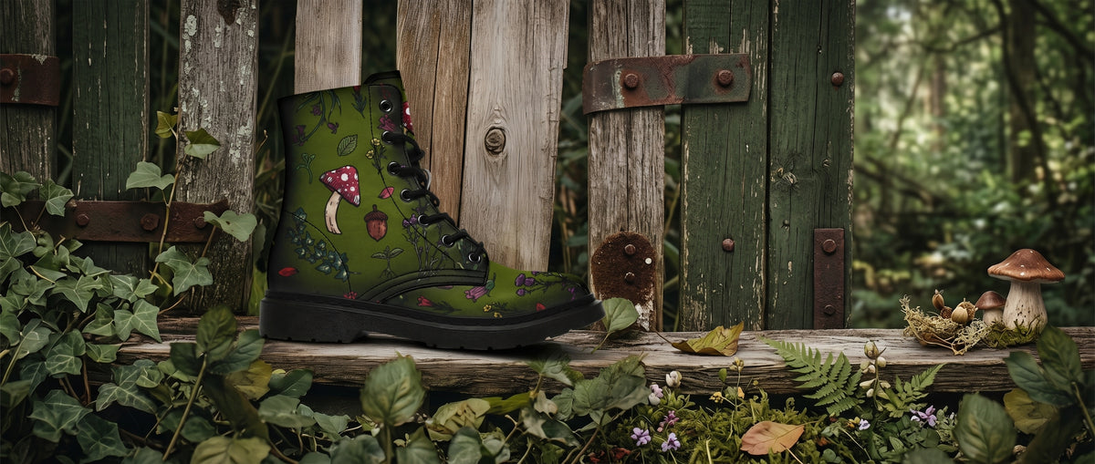 Green Herbology Boots from Botanical Boots