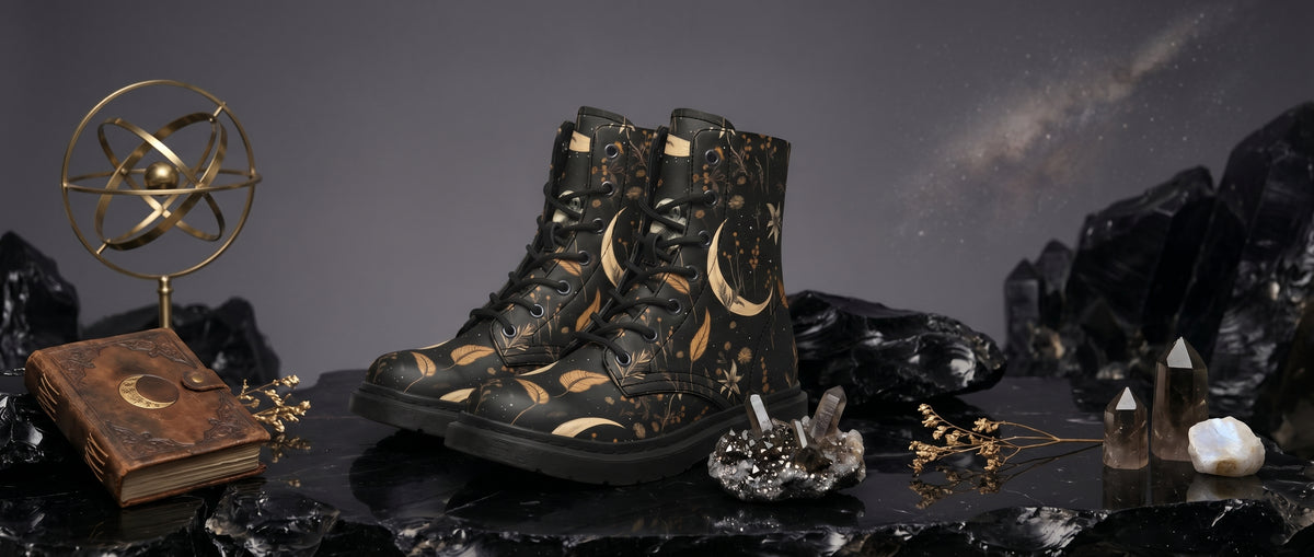 Moonlit Botanica Boots from Botanical Boots
