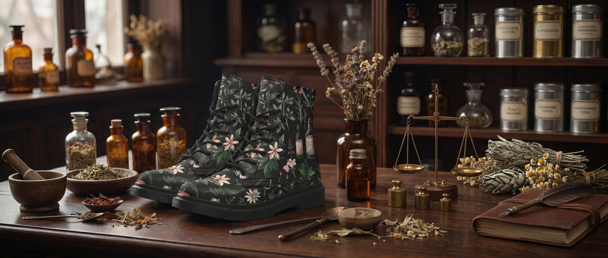 Apothecary Haven Boots from Botanical Boots