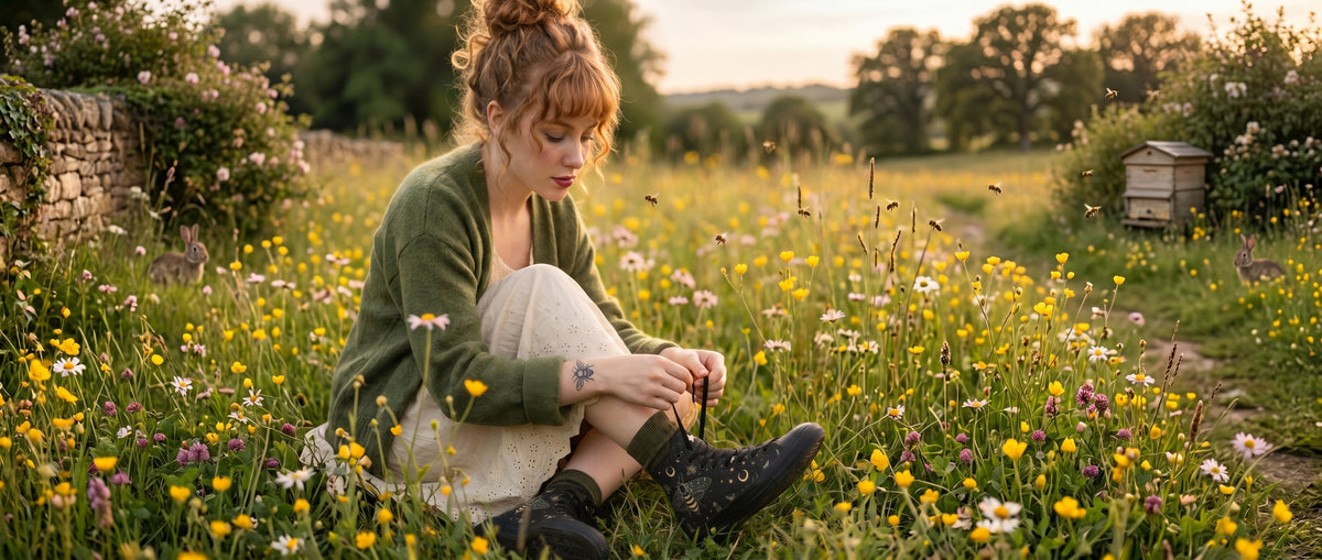 Bee Constellation High Tops from Botanical Boots