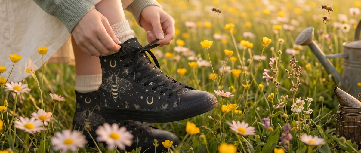 Bee Constellation High Tops from Botanical Boots