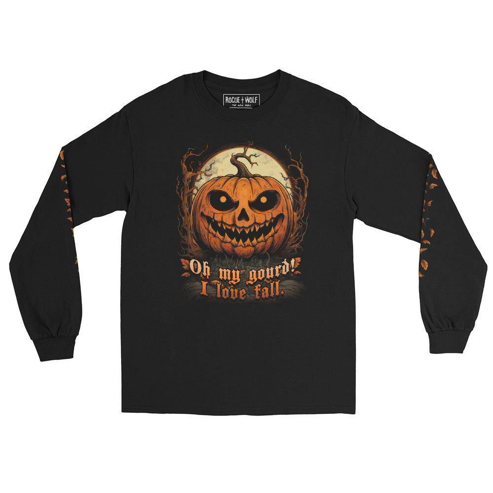 OMG! Long Sleeve Tee - Alt Goth Top in Dark Academia Occult Witchy Style Unisex Halloween Gift