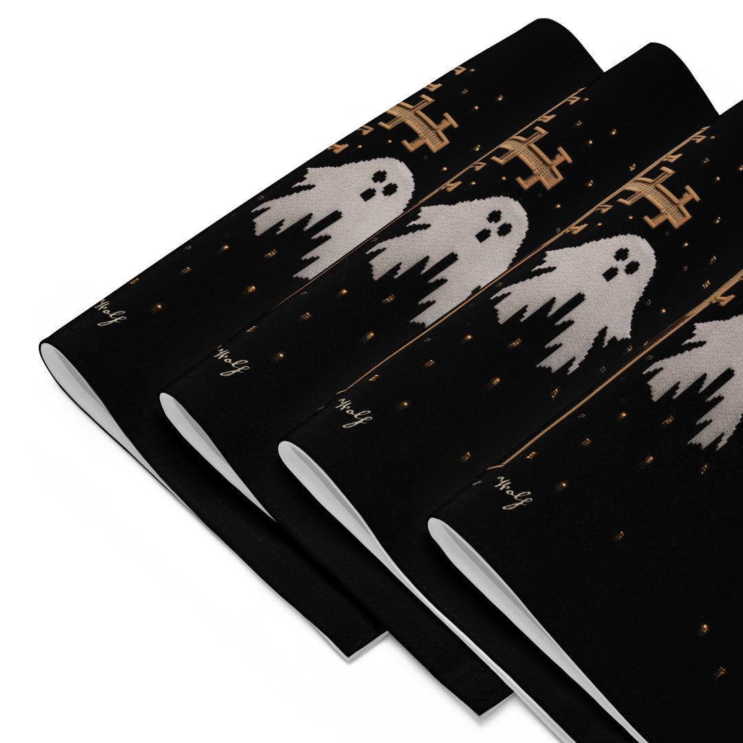 Holy Spirits Placemat Set of 4 - Witchy Dinner Placemats - Cute Ghosts dark academia Goth Table Setup - Gothic Kitchen Home Decor