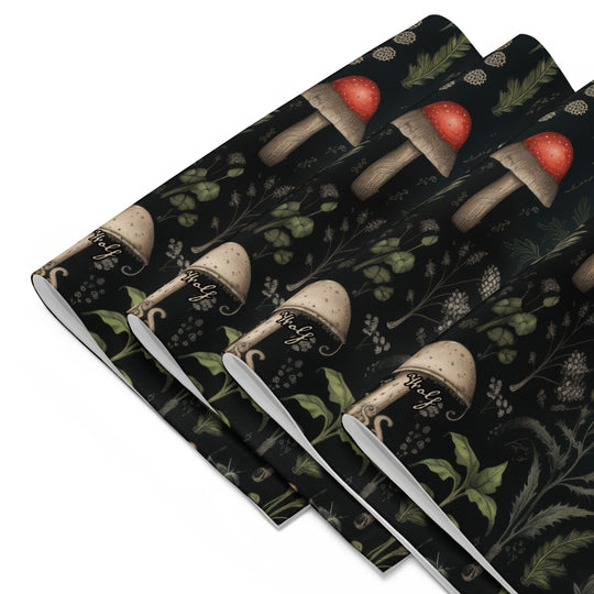Foraging Placemat Set of 4 - Witchy Dinner Placemats - Dark Academia Botanical  Goth Table Setup - Gothic Christmas Gifts