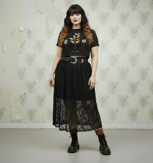 Autumn Memoir Short Sleeve Crop Top