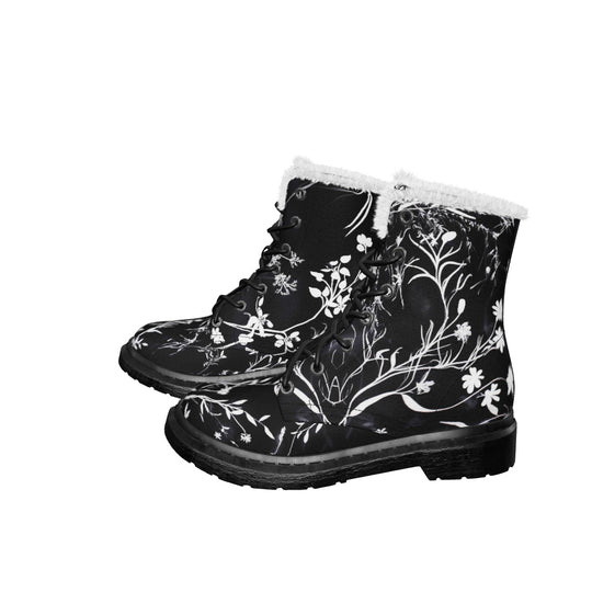 Black Delicate Winter Boots