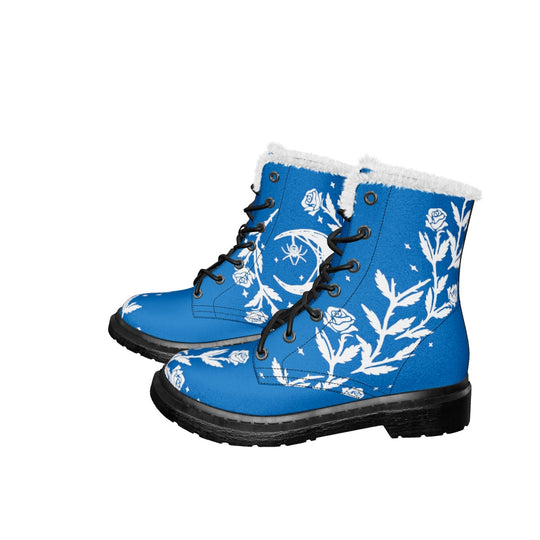 Blue Black Widow Winter Boots