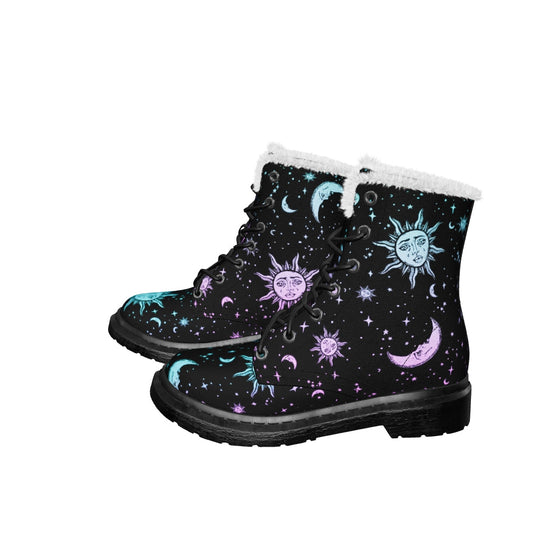 Celestial Pastel Winter Boots