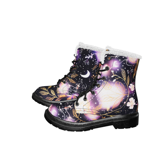Cosmic Petals Winter Boots