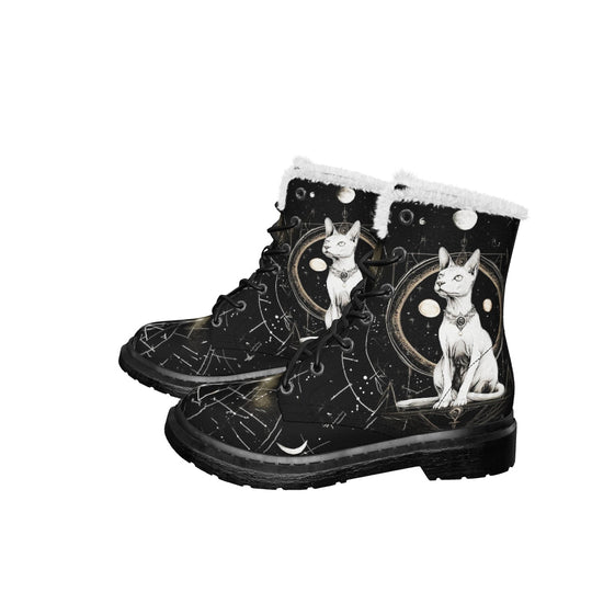 Cosmic Sphynx Cat Winter Boots