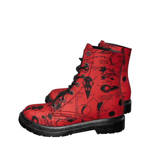 Crimson Raven Study Boots