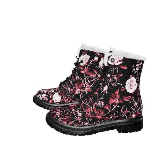 Crimson Rose Romance Winter Boots
