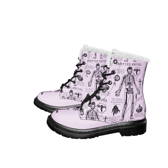 Lavender Vampire Study Winter Boots