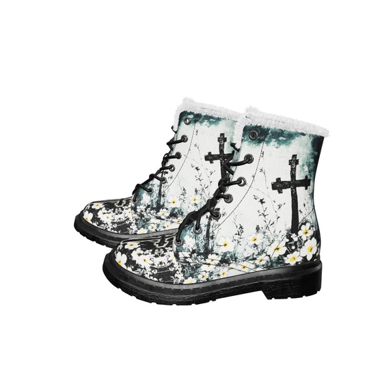 Mourning Petals Winter Boots