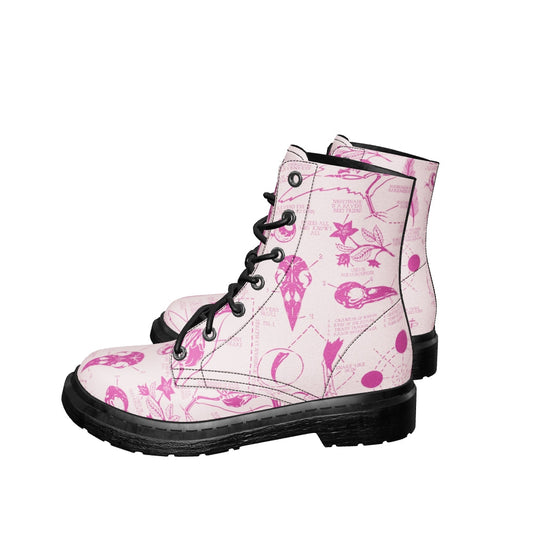 Pink Raven Study Boots