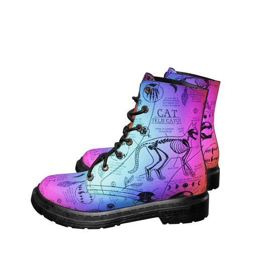 Rainbow Cat Study Boots