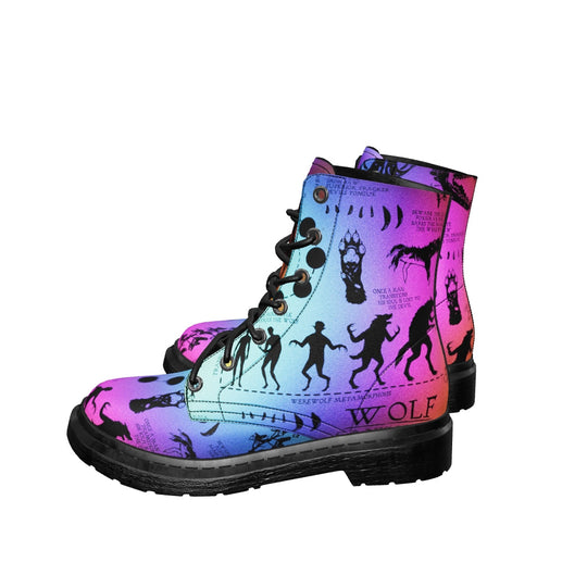 Rainbow Wolf Study Boots