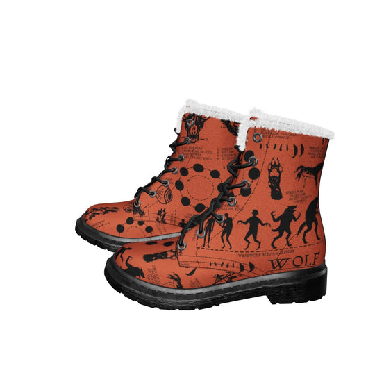 Rust Wolf Study Winter Boots