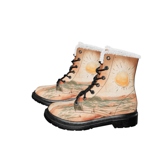 Terracotta Glow Winter Boots
