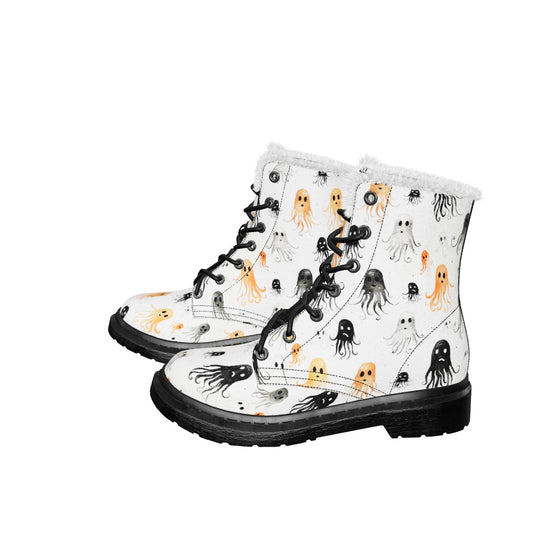 White Deep Haunting Winter Boots