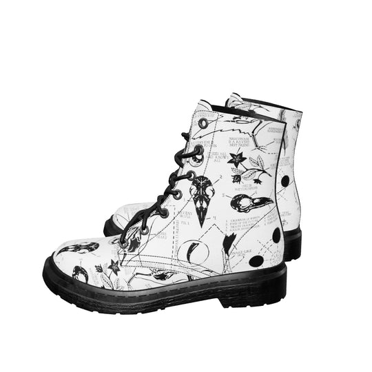 White Raven Study Boots