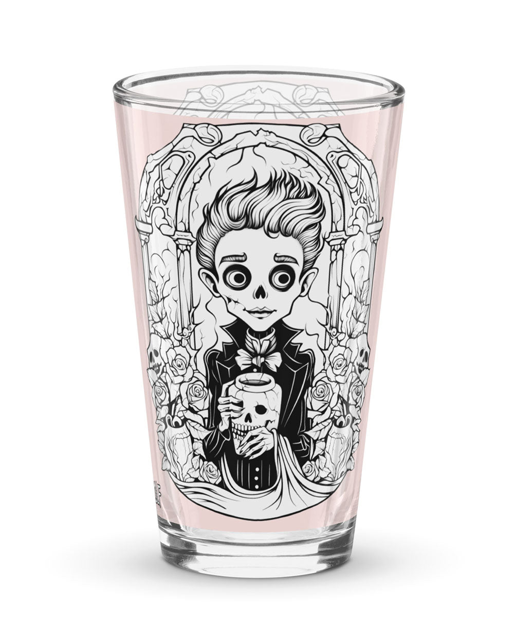 Alfred the DCLXVI Pint Glass - Witchy Home Decor Gothic Shaker Grunge Aesthetic Halloween Gifts