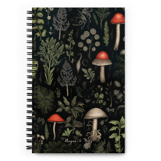 Foraging Spiral Notebook - Gothic Dark Academia Journal Uni & College Essentials - Gothic Stationery Journal for Home Office School