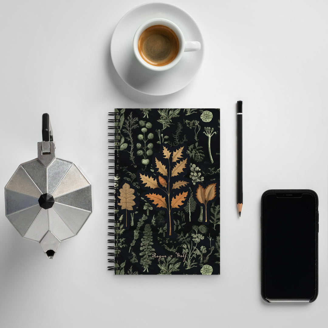 Autumn Memoir Spiral Notebook - Botanical Witchy Journal Uni & College –  Rogue + Wolf