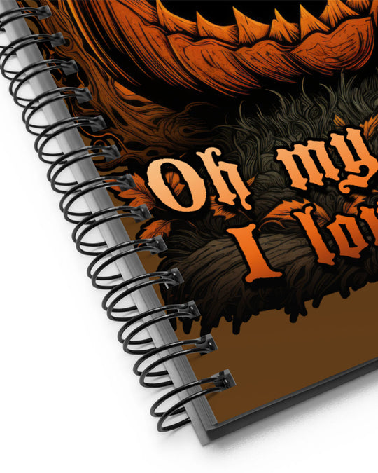 OMG! Spiral Notebook - Gothic Stationery for Home Office School & College Cute Spooky Journal For Women Halloween Gifts