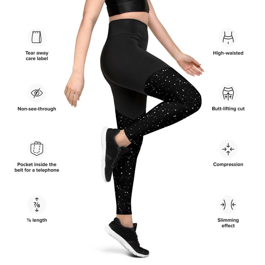 Astral Sports Leggings - Slimming Effect Compression Fabric with