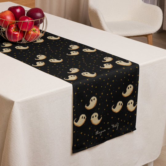 Spooky Soirée Table Runner - Witchy Dinner Table Setup - Gothic Kitchen Home Decor - Goth Christmas Gifts