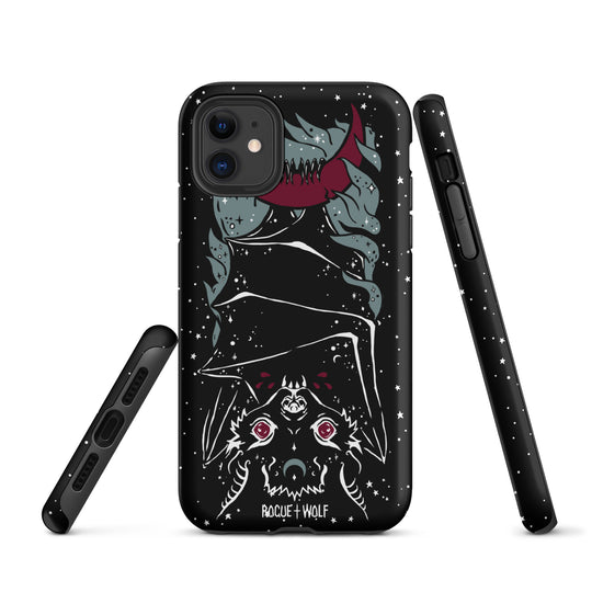 Vampire Bat Tough Phone Case for iPhone -Shockproof Anti-scratch Goth Witchy Cover for Accessories