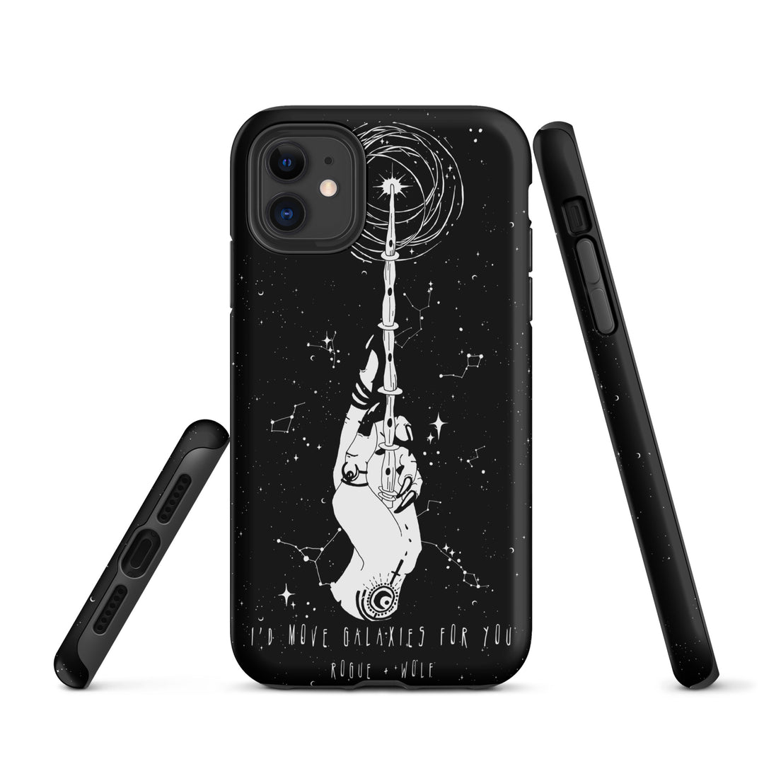 Cosmic Devotion Tough Phone Case for iPhone - Shockproof Anti-scratch Witchy Goth Cool Fun Christmas Gift