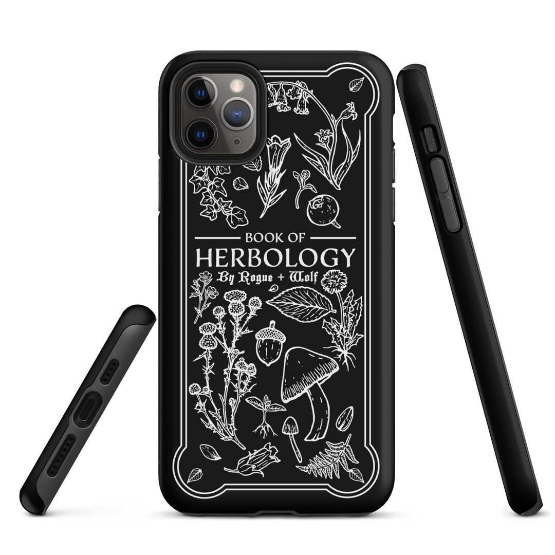 Book of Herbology Shockproof iPhone case - Witchy Goth Phone Accessories Anti-scratch cover