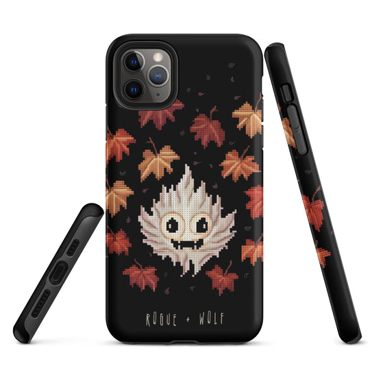 Maple Ghosty Tough Phone Case for iPhone - Dark Academia Anti-Scratch Shockproof Cover, Witchy Goth Accessory, Goth Gifts